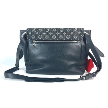 LOUIS VUITTON Shoulder Bag M45971 Monogram denim, leather black Monogram denim Busus Tokyo unisex(Unisex) Used Authentic